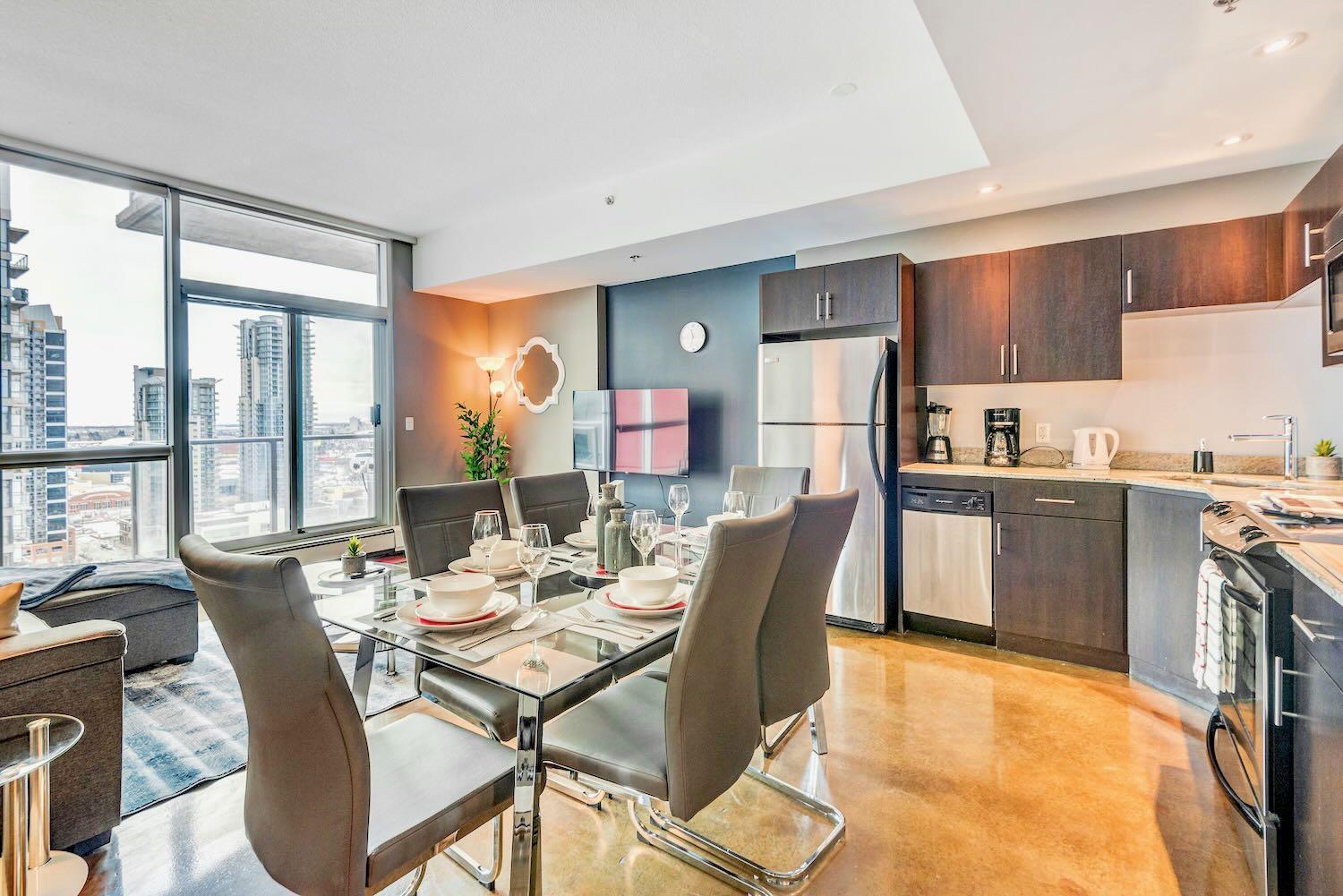 Modern 2Br Condo - King Bed - Downtown City Views 卡加利 外观 照片